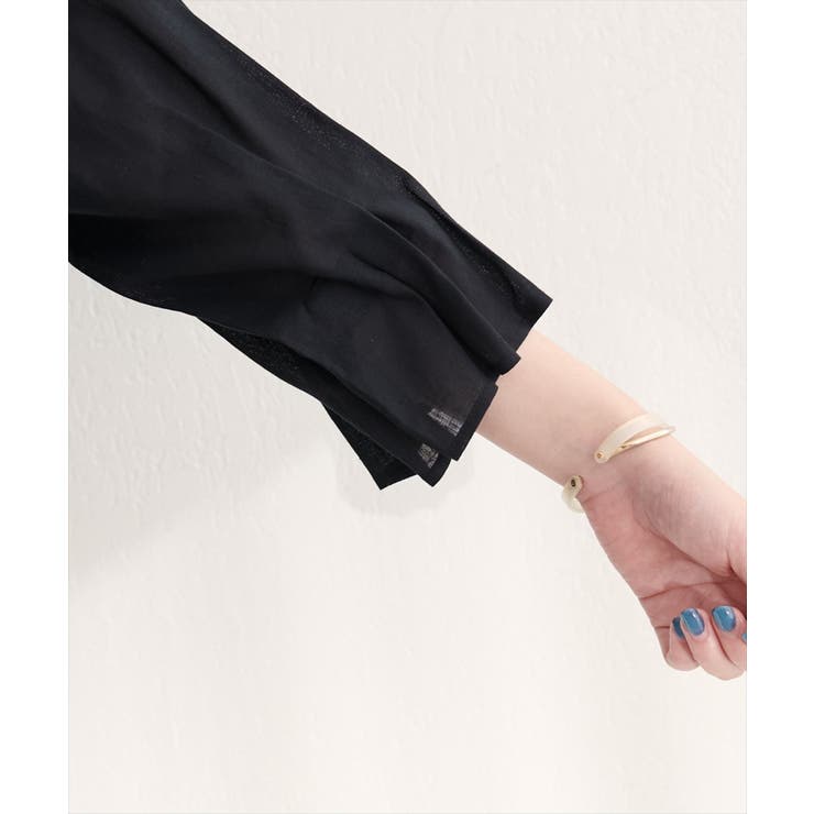 【natural couture】麻レーヨンタック袖ブラウス | NICE CLAUP / OLIVE des OLIVE　OUTLET | 詳細画像15 