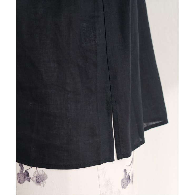 【natural couture】麻レーヨンタック袖ブラウス | NICE CLAUP / OLIVE des OLIVE　OUTLET | 詳細画像16 