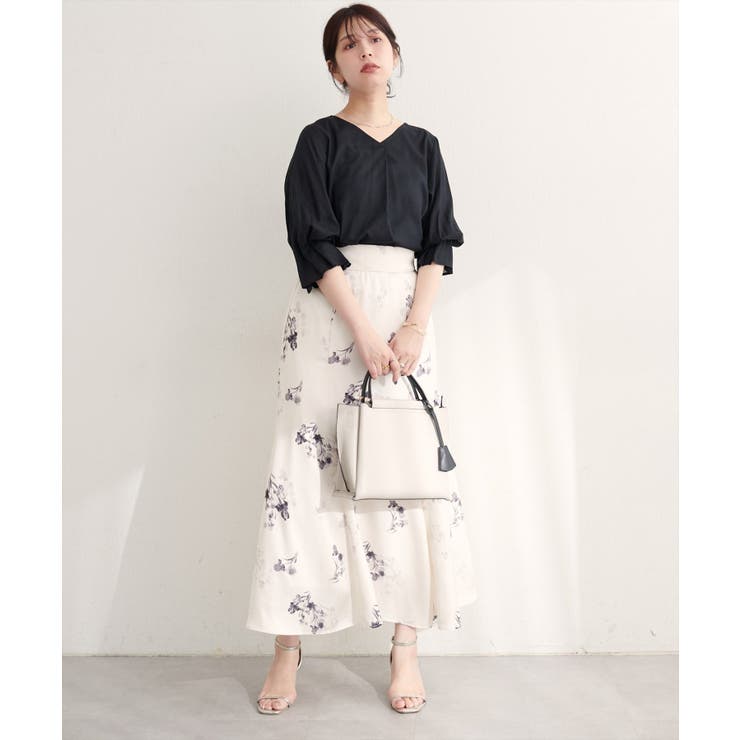 【natural couture】麻レーヨンタック袖ブラウス | NICE CLAUP / OLIVE des OLIVE　OUTLET | 詳細画像17 