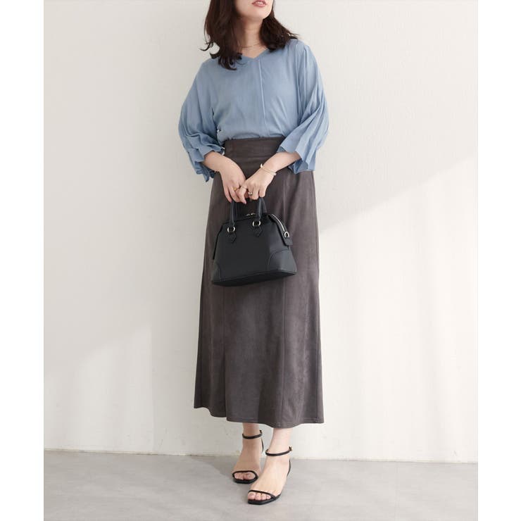 【natural couture】麻レーヨンタック袖ブラウス | NICE CLAUP / OLIVE des OLIVE　OUTLET | 詳細画像21 