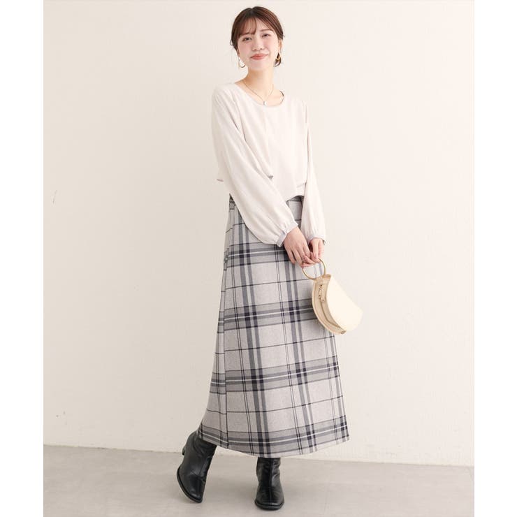 【natural couture】アシメパイピングボウタイブラウス | NICE CLAUP / OLIVE des OLIVE　OUTLET | 詳細画像10 