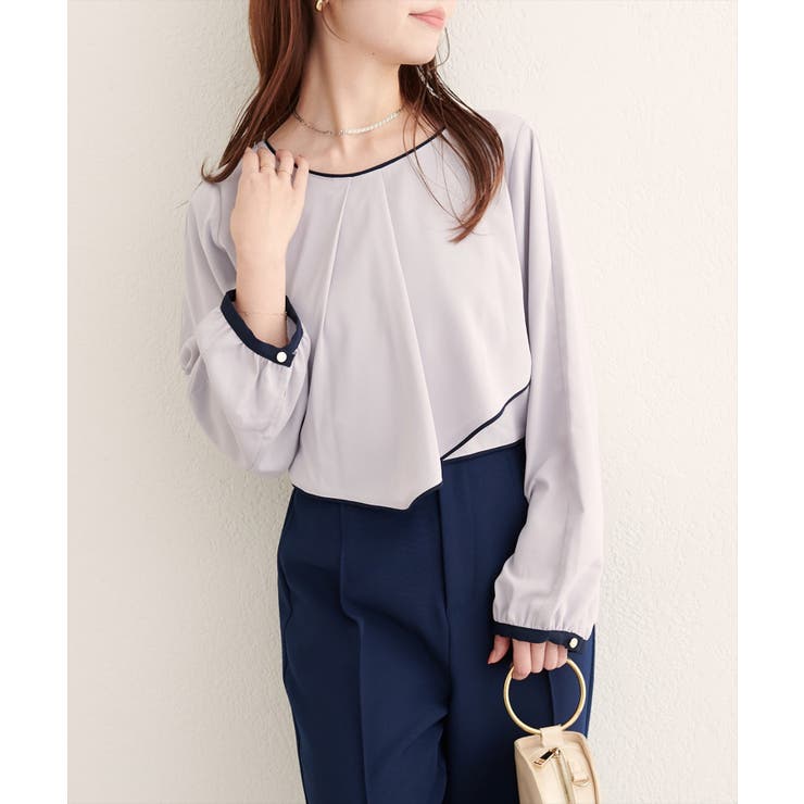 【natural couture】アシメパイピングボウタイブラウス | NICE CLAUP / OLIVE des OLIVE　OUTLET | 詳細画像27 