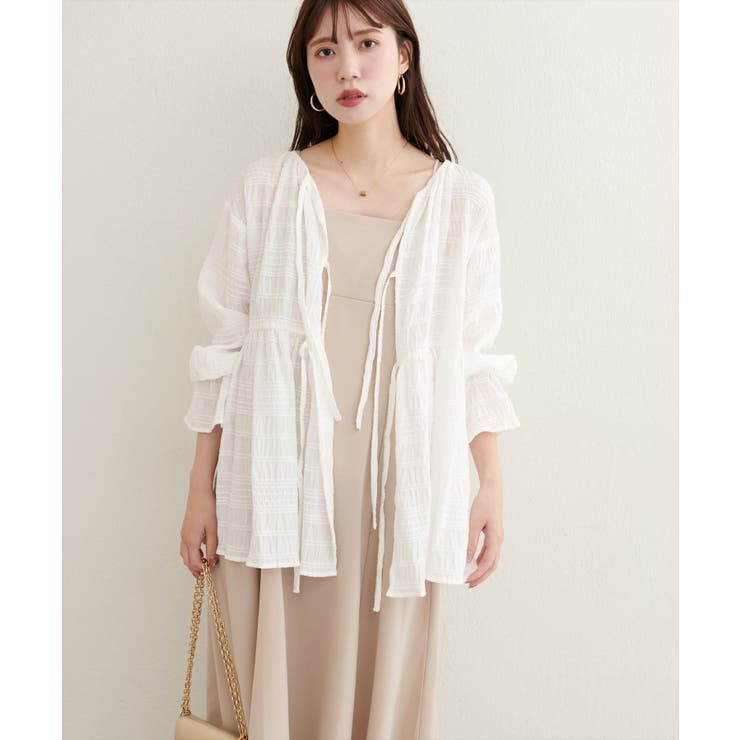 【natural couture】モールボーダーペプラムブラウス | NICE CLAUP / OLIVE des OLIVE　OUTLET | 詳細画像6 