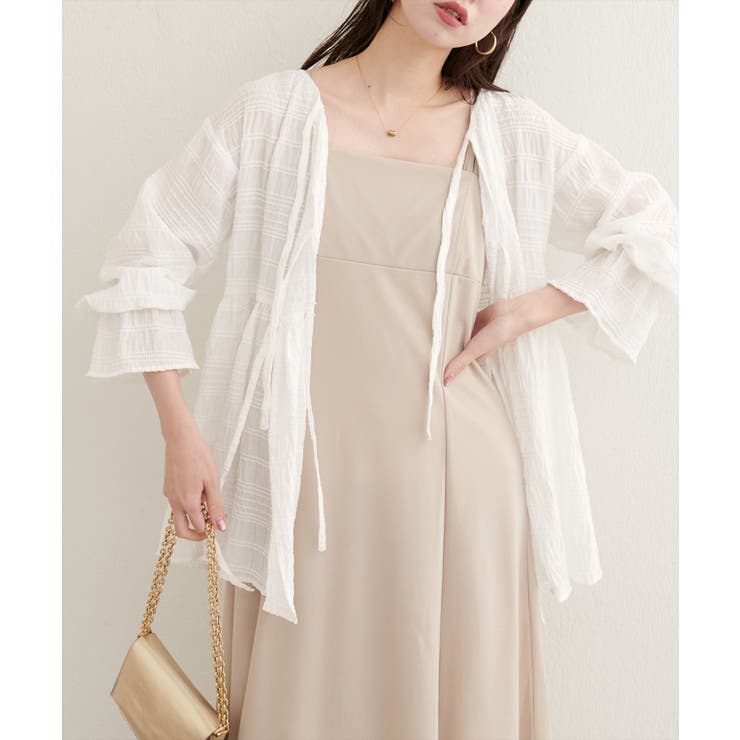 【natural couture】モールボーダーペプラムブラウス | NICE CLAUP / OLIVE des OLIVE　OUTLET | 詳細画像7 