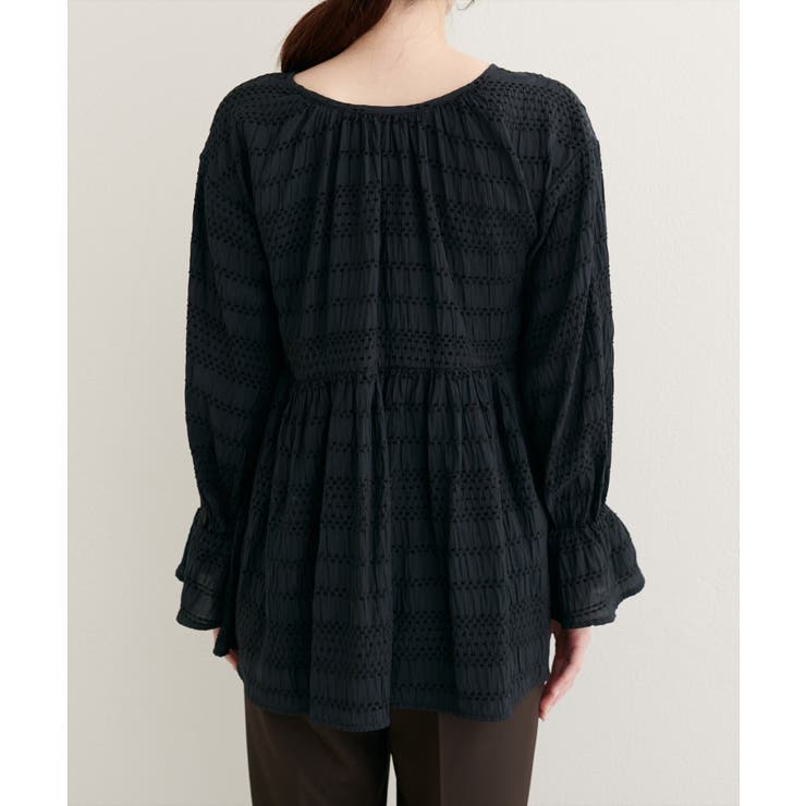 【natural couture】モールボーダーペプラムブラウス | NICE CLAUP / OLIVE des OLIVE　OUTLET | 詳細画像13 