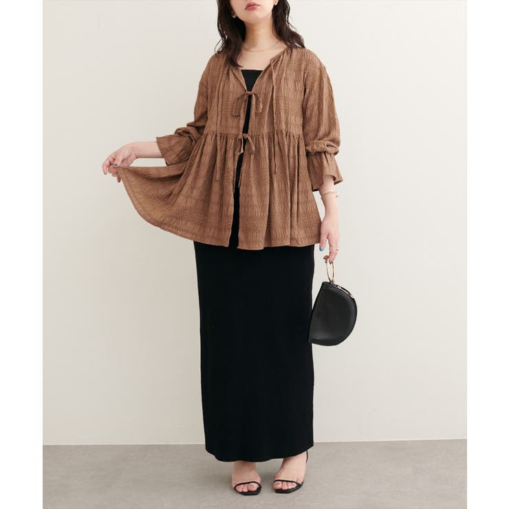 【natural couture】モールボーダーペプラムブラウス | NICE CLAUP / OLIVE des OLIVE　OUTLET | 詳細画像33 