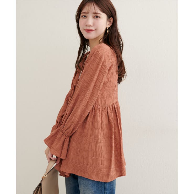 【natural couture】モールボーダーペプラムブラウス | NICE CLAUP / OLIVE des OLIVE　OUTLET | 詳細画像36 