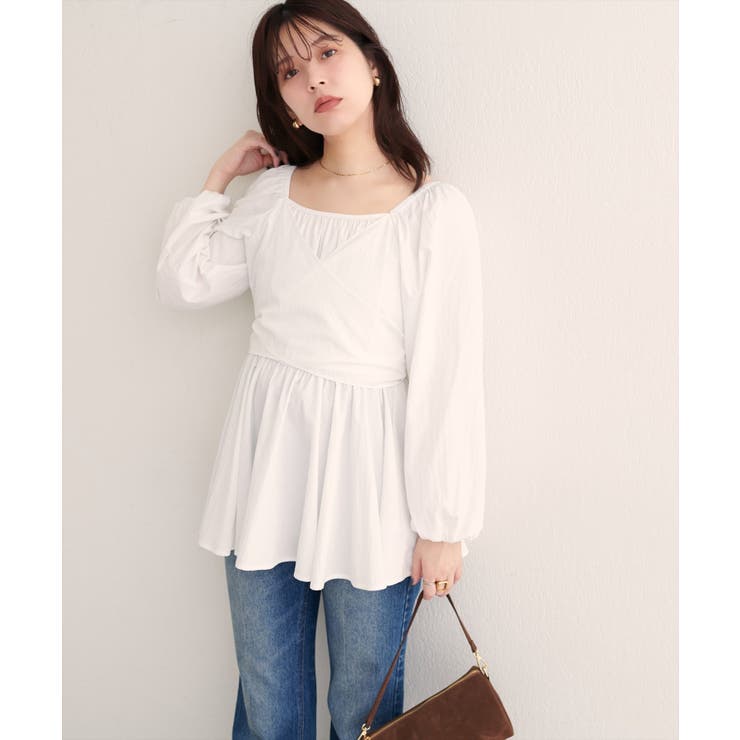 マルチWAYカシュクールリボンブラウス | NICE CLAUP / OLIVE des OLIVE　OUTLET | 詳細画像3 