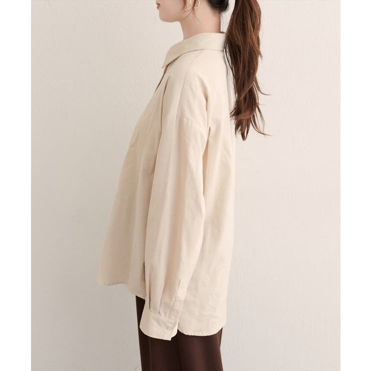 【natural couture】コーデュロイオーバーサイズシャツ | NICE CLAUP / OLIVE des OLIVE　OUTLET | 詳細画像8 