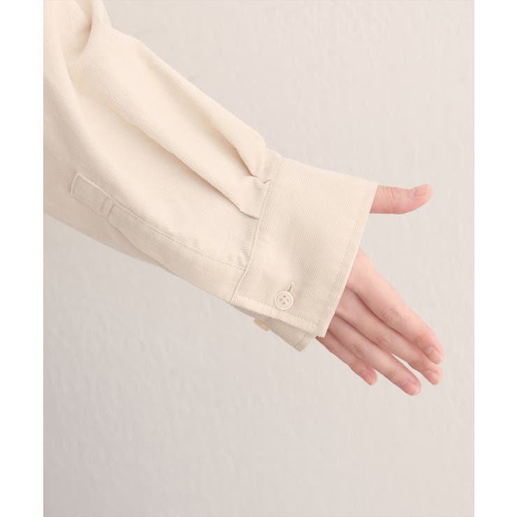 【natural couture】コーデュロイオーバーサイズシャツ | NICE CLAUP / OLIVE des OLIVE　OUTLET | 詳細画像10 