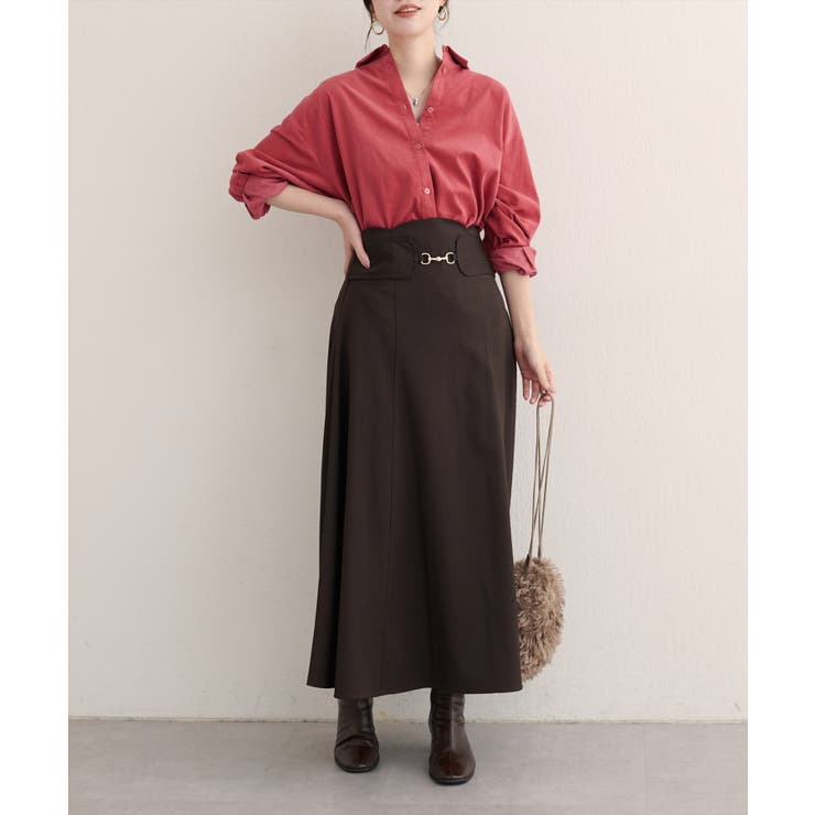 【natural couture】コーデュロイオーバーサイズシャツ | NICE CLAUP / OLIVE des OLIVE　OUTLET | 詳細画像22 