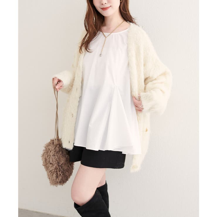 【natural couture】フレアヘムブラウス | NICE CLAUP / OLIVE des OLIVE　OUTLET | 詳細画像6 