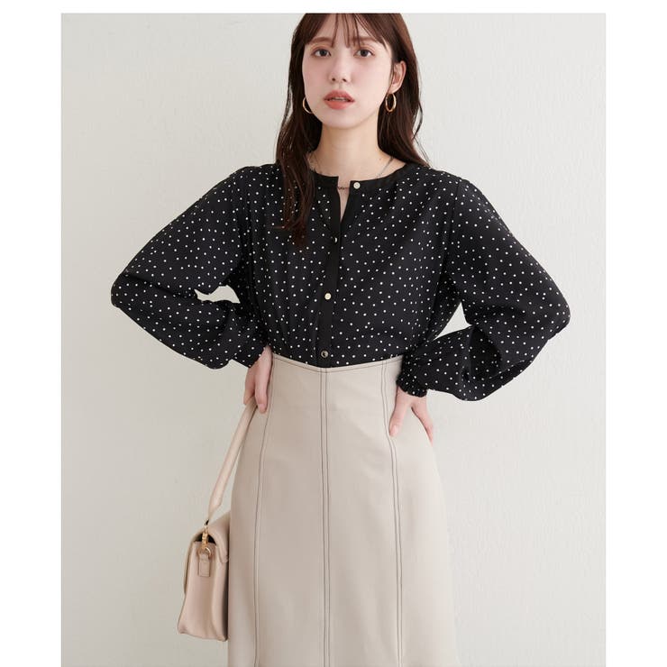 【natural couture】タックヘム羽織ブラウス | NICE CLAUP / OLIVE des OLIVE　OUTLET | 詳細画像12 