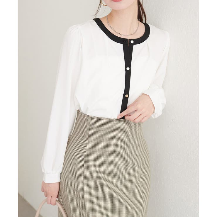 オフ | 【natural couture】タックヘム羽織ブラウス | NICE CLAUP / OLIVE des OLIVE　OUTLET