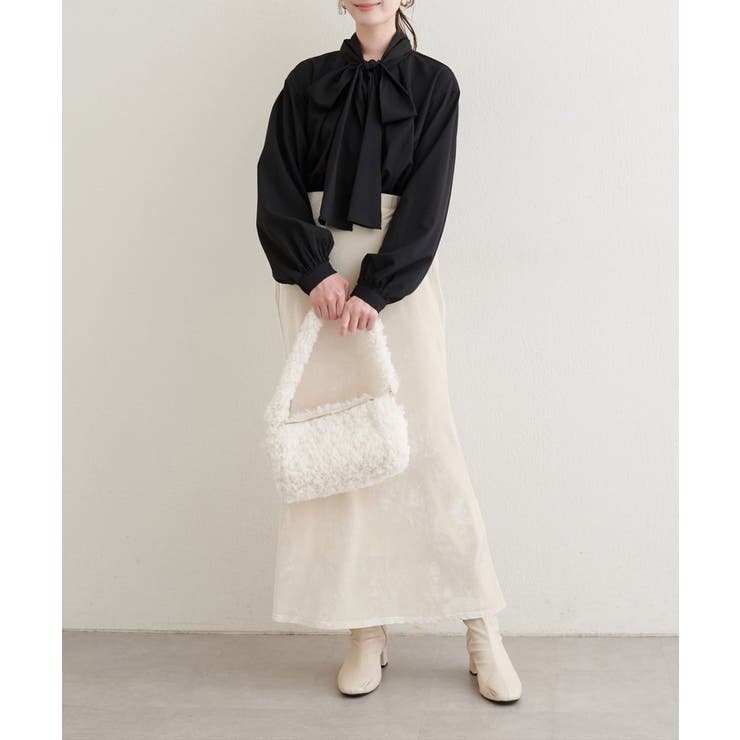 【natural couture】ボウタイリボンブラウス | NICE CLAUP / OLIVE des OLIVE　OUTLET | 詳細画像15 