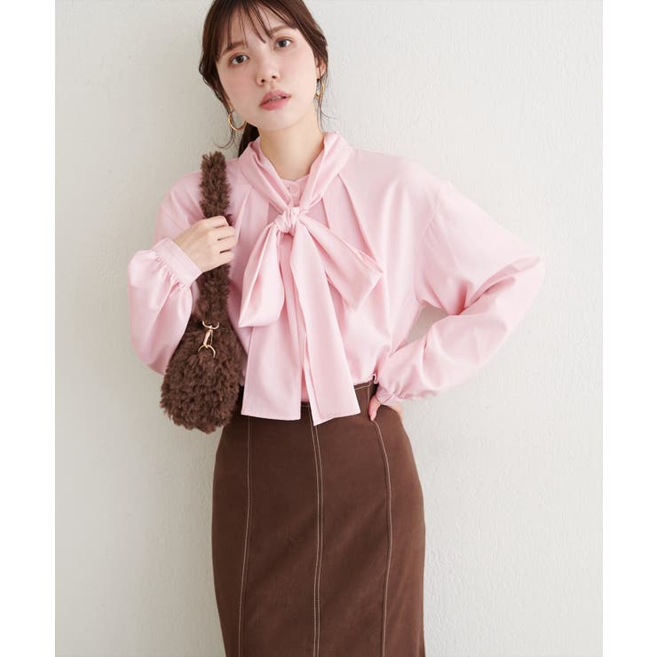 【natural couture】ボウタイリボンブラウス | NICE CLAUP / OLIVE des OLIVE　OUTLET | 詳細画像28 