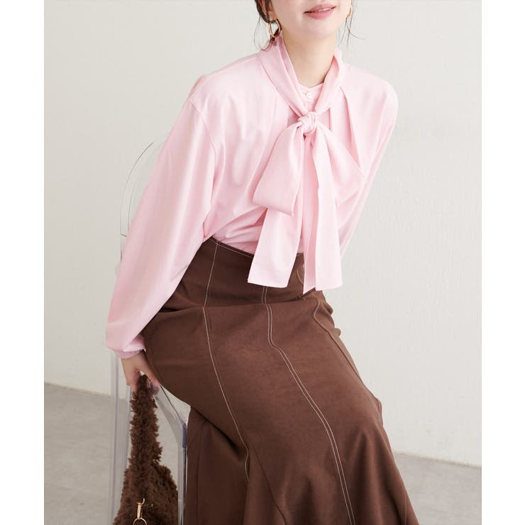 【natural couture】ボウタイリボンブラウス | NICE CLAUP / OLIVE des OLIVE　OUTLET | 詳細画像29 