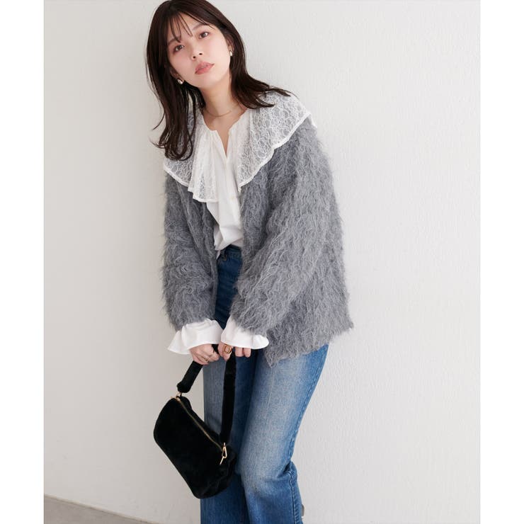 【natural couture】レースケープカラーブラウス | NICE CLAUP / OLIVE des OLIVE　OUTLET | 詳細画像6 