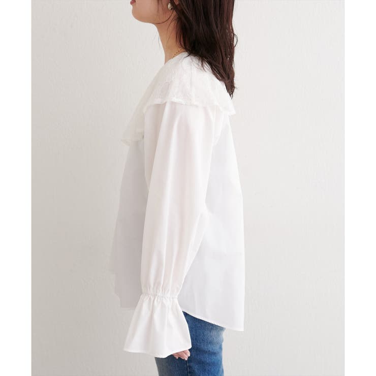 【natural couture】レースケープカラーブラウス | NICE CLAUP / OLIVE des OLIVE　OUTLET | 詳細画像15 