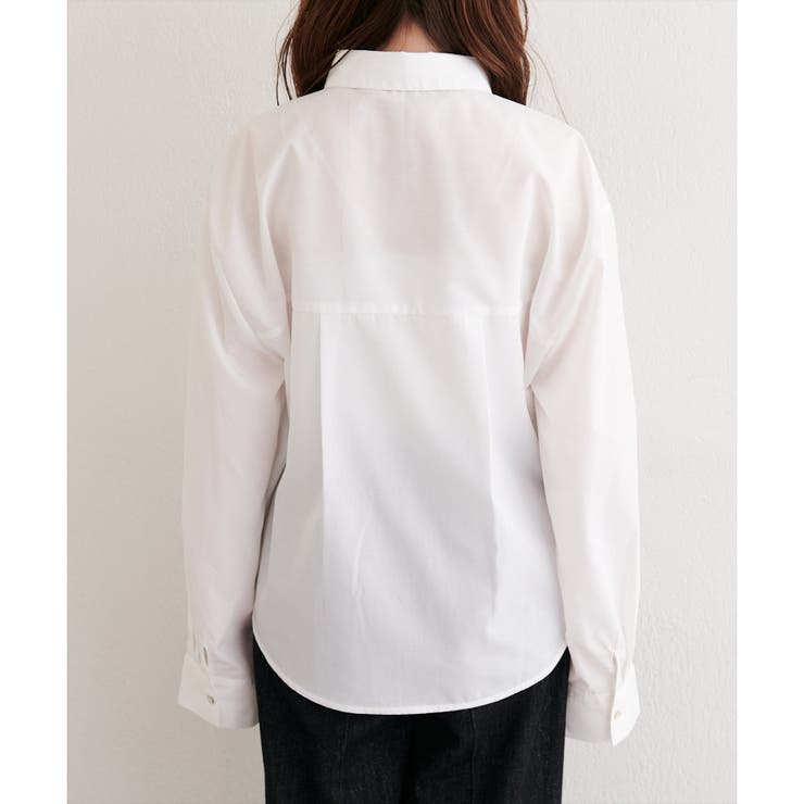 【natural couture】ポケット刺繍入りゆるシャツ | NICE CLAUP / OLIVE des OLIVE　OUTLET | 詳細画像23 