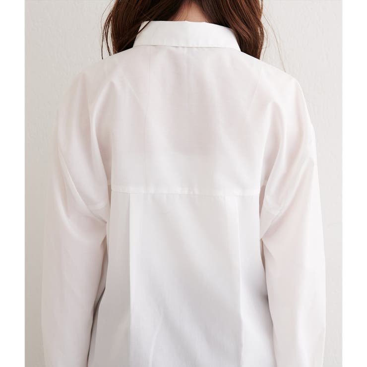 【natural couture】ポケット刺繍入りゆるシャツ | NICE CLAUP / OLIVE des OLIVE　OUTLET | 詳細画像24 