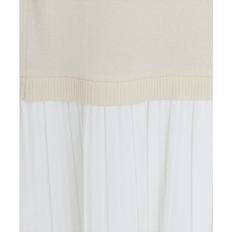 【natural couture】プリーツドッキングニット | NICE CLAUP / OLIVE des OLIVE　OUTLET | 詳細画像6 