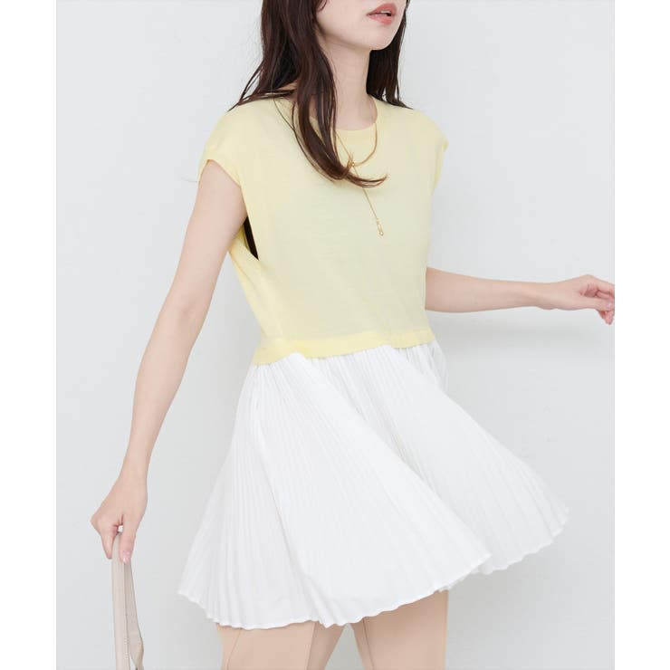 【natural couture】プリーツドッキングニット | NICE CLAUP / OLIVE des OLIVE　OUTLET | 詳細画像20 