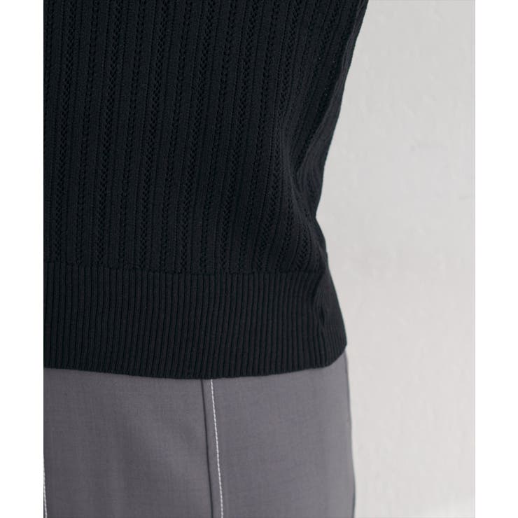 【natural couture】配色リボン透かし編みカーディガン | NICE CLAUP / OLIVE des OLIVE　OUTLET | 詳細画像13 