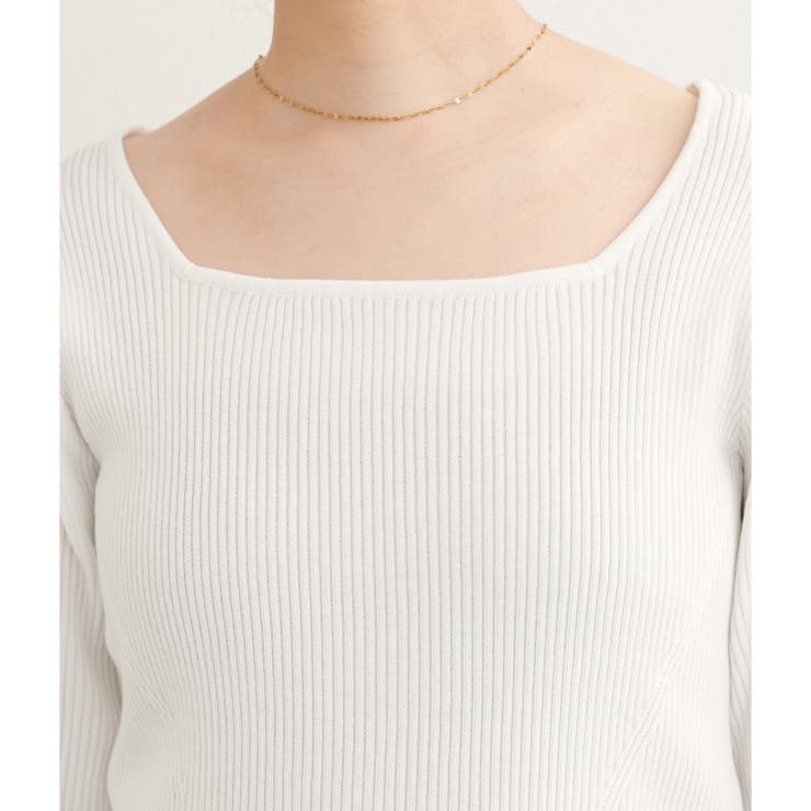 【natural couture】前後２WAY7分袖リブニット | NICE CLAUP / OLIVE des OLIVE　OUTLET | 詳細画像24 