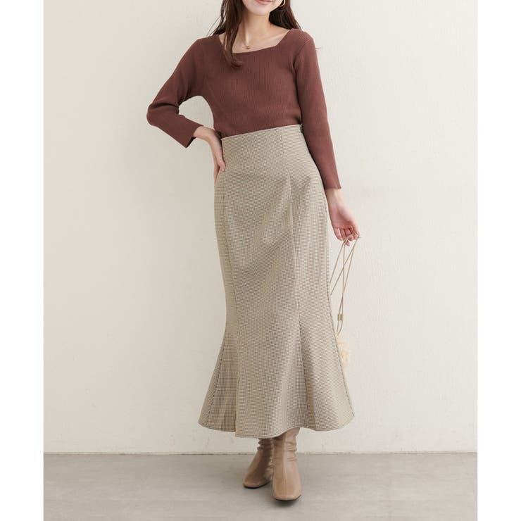 【natural couture】前後２WAY7分袖リブニット | NICE CLAUP / OLIVE des OLIVE　OUTLET | 詳細画像16 