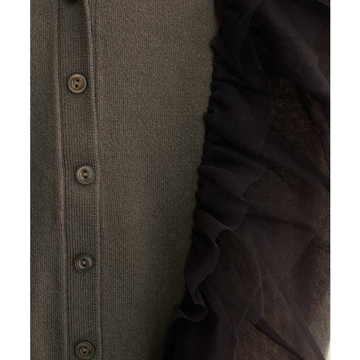 【natural couture】チュールフリルニットベスト | NICE CLAUP / OLIVE des OLIVE　OUTLET | 詳細画像11 