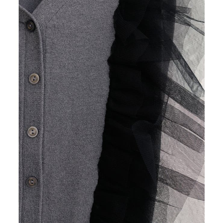 【natural couture】チュールフリルニットベスト | NICE CLAUP / OLIVE des OLIVE　OUTLET | 詳細画像12 