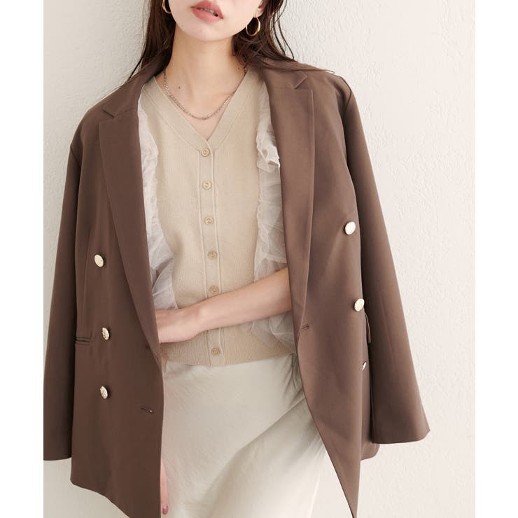 【natural couture】チュールフリルニットベスト | NICE CLAUP / OLIVE des OLIVE　OUTLET | 詳細画像28 