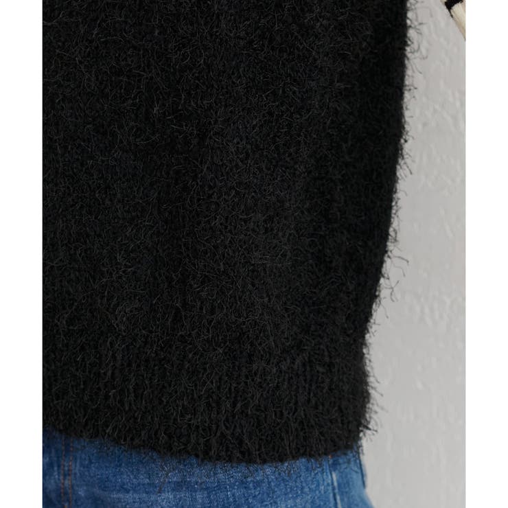 【natural couture】フェザーヤーンVネックベスト | NICE CLAUP / OLIVE des OLIVE　OUTLET | 詳細画像18 