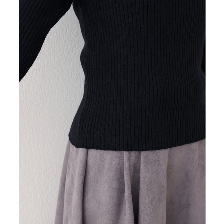 【natural couture】バレエネックリブニットプルオーバー | NICE CLAUP / OLIVE des OLIVE　OUTLET | 詳細画像12 