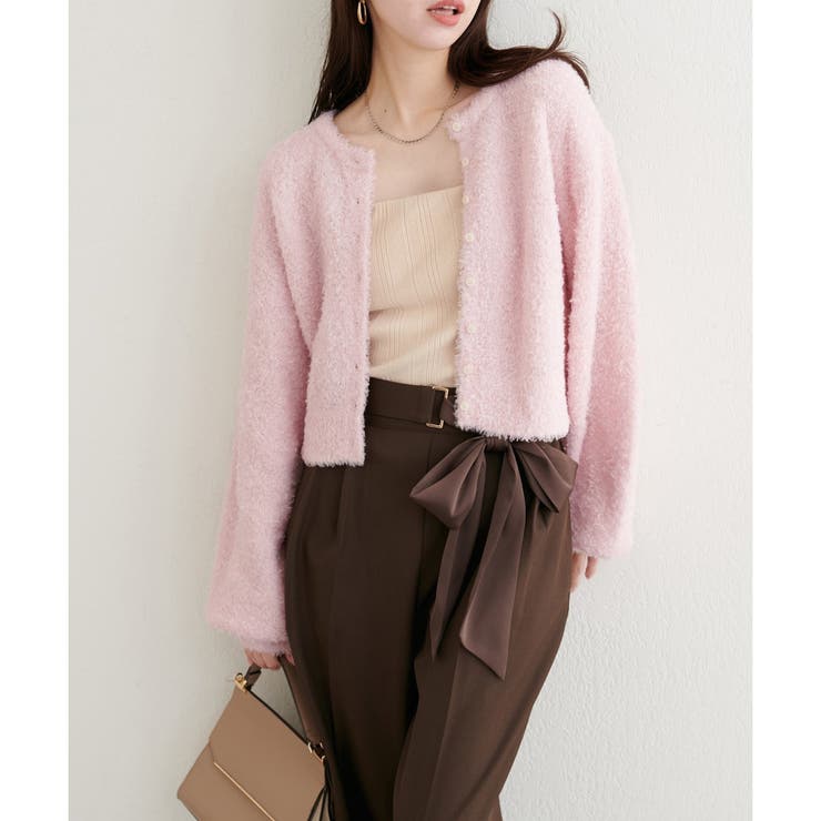 【natural couture】クロップドカーディガン | NICE CLAUP / OLIVE des OLIVE　OUTLET | 詳細画像6 