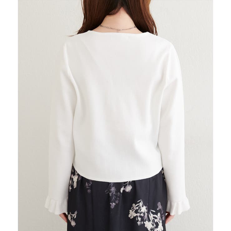 【natural couture】フリルディティールカーディガン | NICE CLAUP / OLIVE des OLIVE　OUTLET | 詳細画像15 