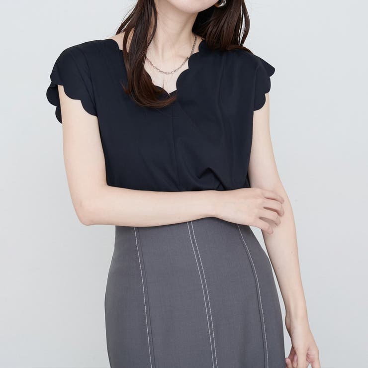 【natural couture】前後２WAYスカラップノースリカットソーブ… | NICE CLAUP / OLIVE des OLIVE　OUTLET | 詳細画像19 