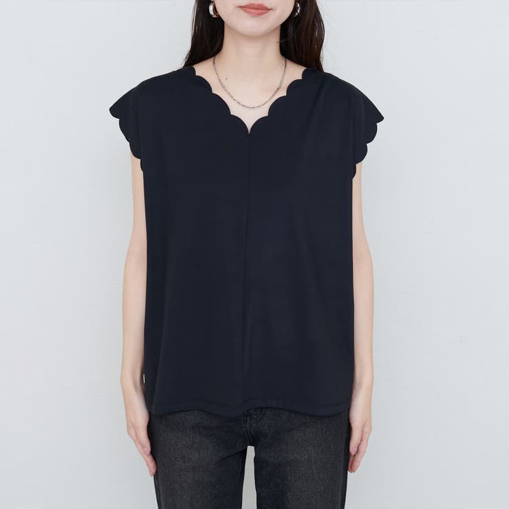 【natural couture】前後２WAYスカラップノースリカットソーブ… | NICE CLAUP / OLIVE des OLIVE　OUTLET | 詳細画像21 