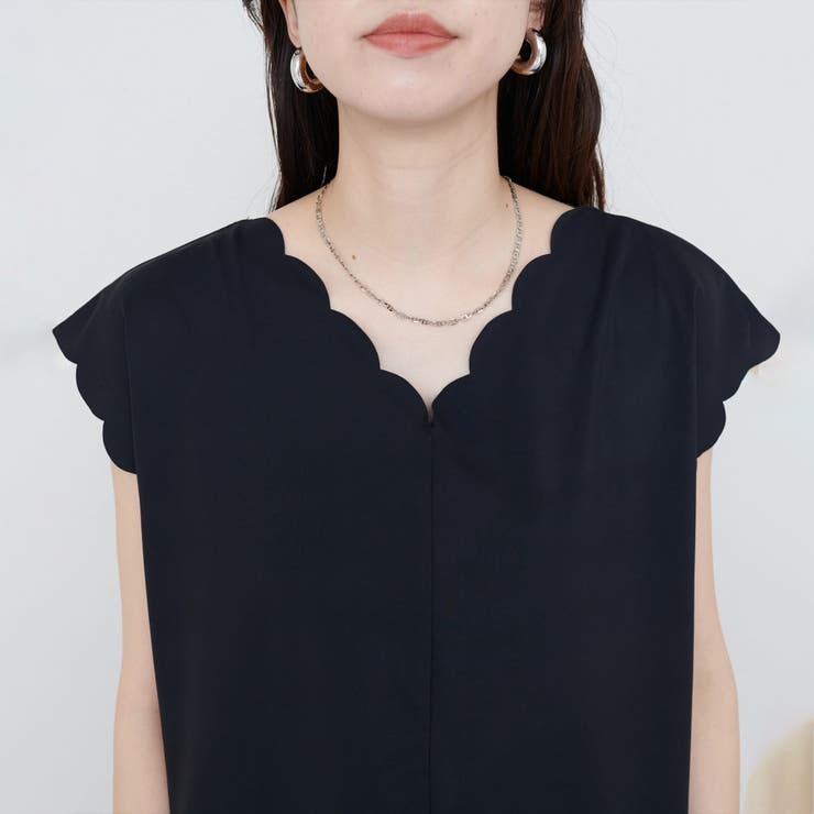 【natural couture】前後２WAYスカラップノースリカットソーブ… | NICE CLAUP / OLIVE des OLIVE　OUTLET | 詳細画像24 