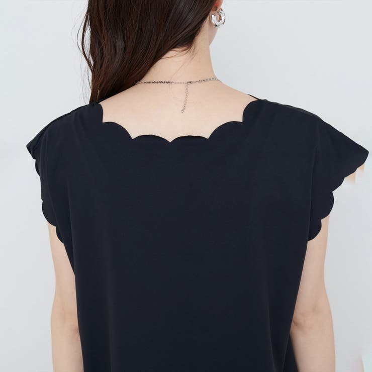 【natural couture】前後２WAYスカラップノースリカットソーブ… | NICE CLAUP / OLIVE des OLIVE　OUTLET | 詳細画像25 