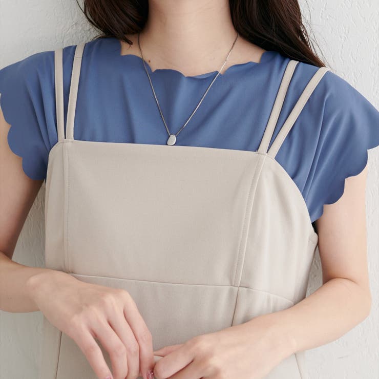 【natural couture】前後２WAYスカラップノースリカットソーブ… | NICE CLAUP / OLIVE des OLIVE　OUTLET | 詳細画像9 