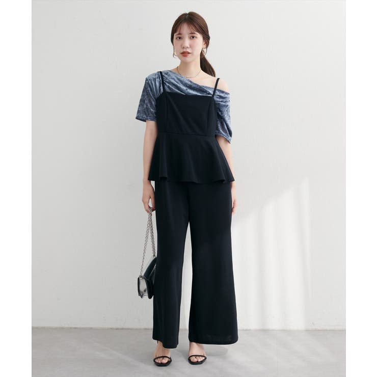 フロッキーメッシュドレープ半袖プルオーバー | NICE CLAUP / OLIVE des OLIVE　OUTLET | 詳細画像6 