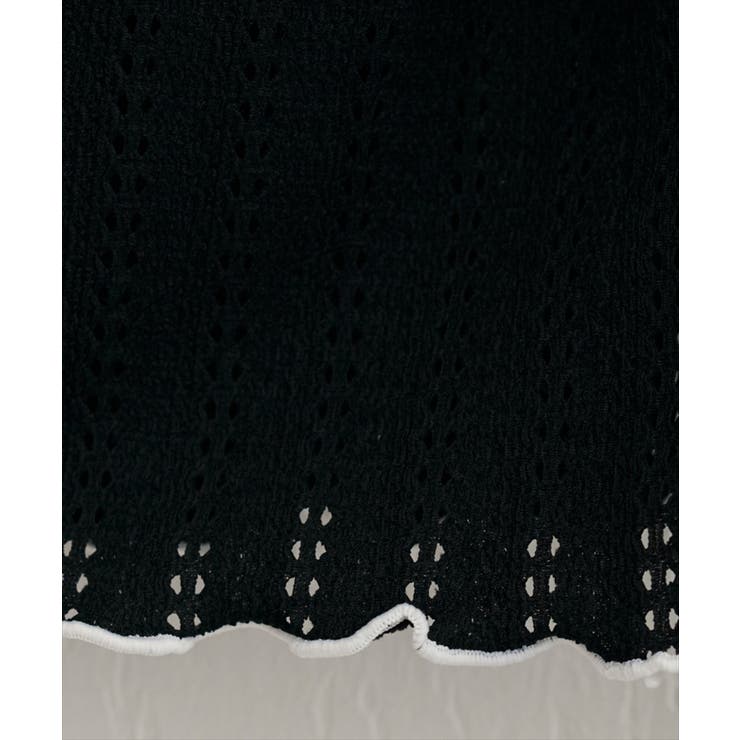 【natural couture】透かしカットソー配色TOPS | NICE CLAUP / OLIVE des OLIVE　OUTLET | 詳細画像6 