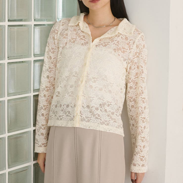 【natural couture】衿付きレースカーデ | NICE CLAUP / OLIVE des OLIVE　OUTLET | 詳細画像31 