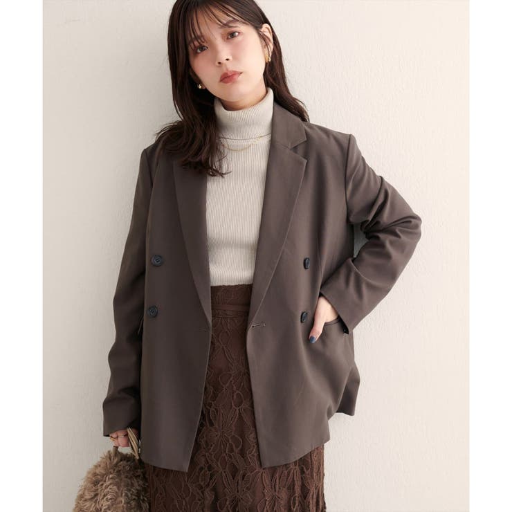 【natural couture】ベルト付きロングテーラージャケット | NICE CLAUP / OLIVE des OLIVE　OUTLET | 詳細画像6 