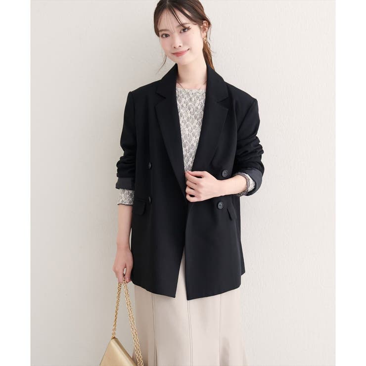 【natural couture】ベルト付きロングテーラージャケット | NICE CLAUP / OLIVE des OLIVE　OUTLET | 詳細画像20 