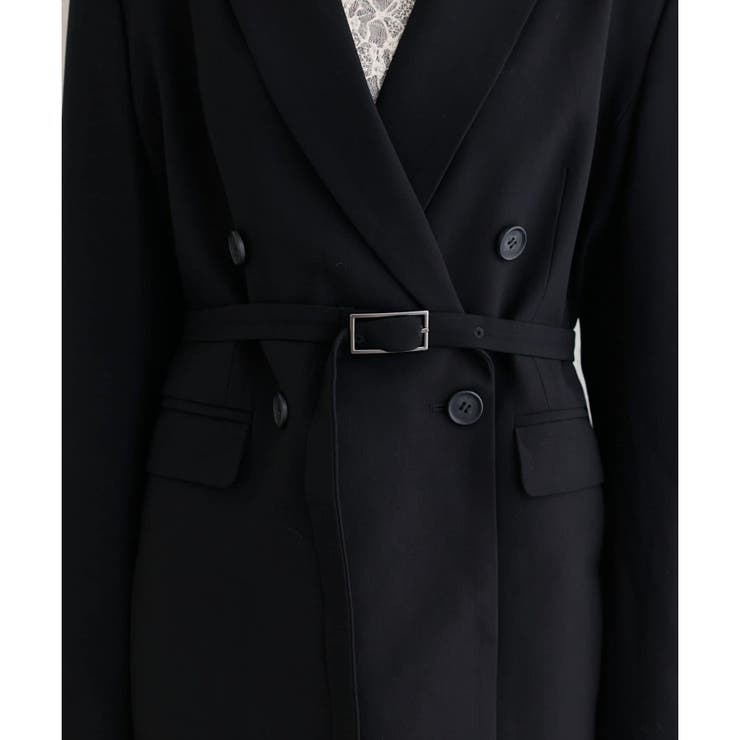 【natural couture】ベルト付きロングテーラージャケット | NICE CLAUP / OLIVE des OLIVE　OUTLET | 詳細画像24 