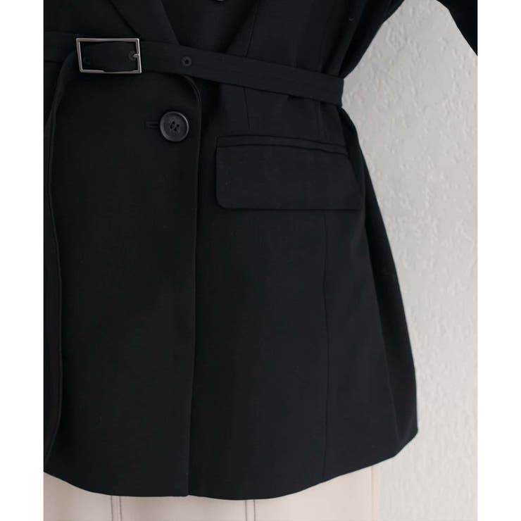 【natural couture】ベルト付きロングテーラージャケット | NICE CLAUP / OLIVE des OLIVE　OUTLET | 詳細画像25 