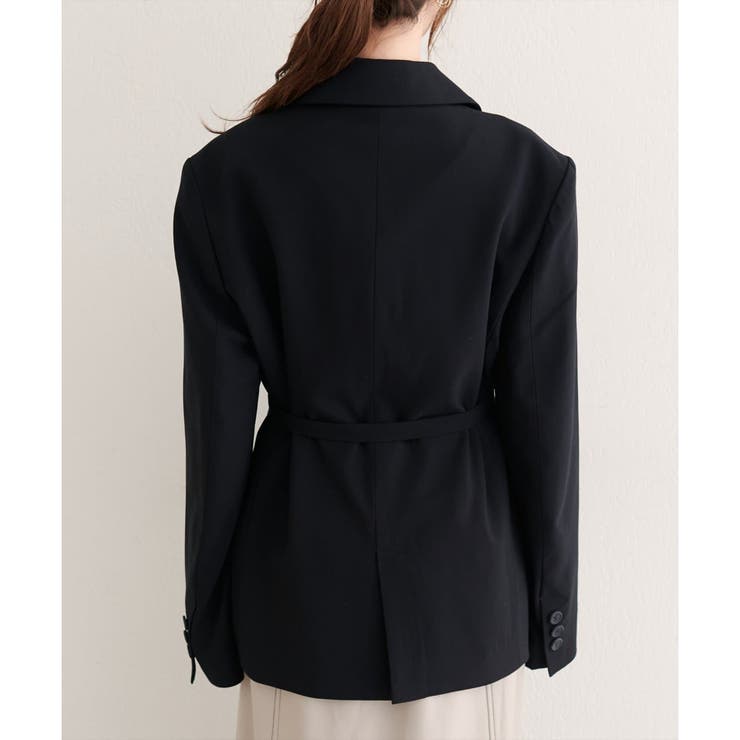 【natural couture】ベルト付きロングテーラージャケット | NICE CLAUP / OLIVE des OLIVE　OUTLET | 詳細画像31 